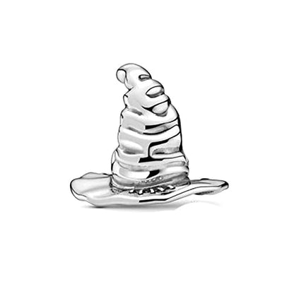 LIGHTDOG 925 Sterling Silve Charms fits Pandora Bracelets Necklace,5A Zircon Dangle Pendant Bead,Mother's Day Gift Jewelry Beads for Women - style: Magic Hat Charm