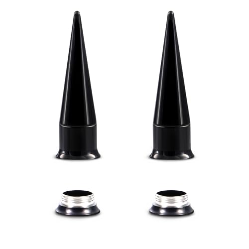 Piercing Taper Stretching 2 in 1 Ear Tunnel Gauges Stretcher Stainless Steel Internally Threaded Plugs Gauge for Ears Women Men 1G 7mm - color: Black, size: 9mm