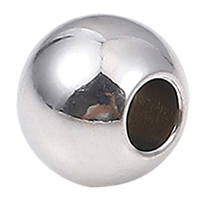 Stainless Steel Spacer Beads 6x5mm Round Loose Charm Caps Beads for DIY Jewelry Making 100pcs with 2.5mm Hole - color: 6x5mm 2.5mm