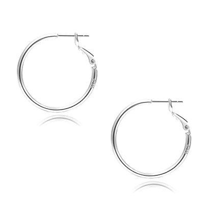 2mm Sterling Silver Big Hoop Earrings For Women - Large Hypoallergenic Circle Endless Thin Oversize Silver Hoops - color: Silver,30mm hoops