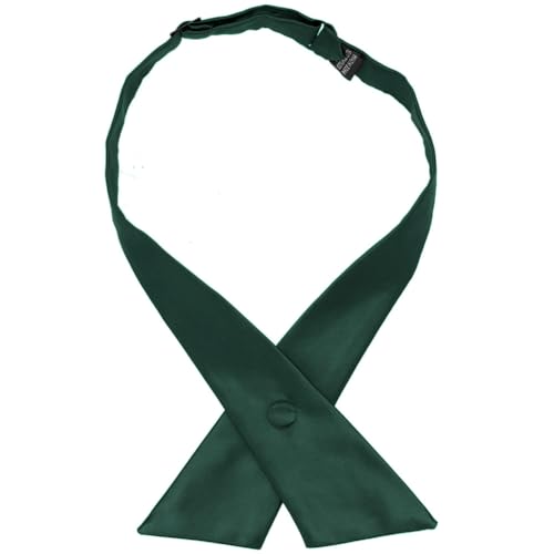 tiemart Crossover Tie - color: Hunter Green