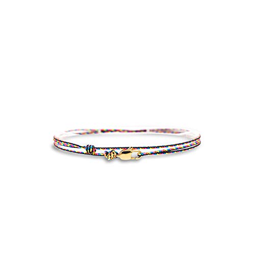 Made by Nami Surfer Anklet with Snap Hook Clasp Waterproof & Adjustable Thin String Ankle Bracelets for Women and Men Handmade Jewelry for Beach and Music Festival Accessories - color: Dark Retro Gold