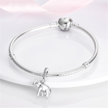 925 Silver Charm for Bracelets Animal Pet Insect Series Women Jewelry Gift - color: Silver Elephant