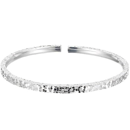 925 Sterling Silver Bangles For Women Handmade Silver Bangles Open Adjustable Bangle Bracelets For Women Silver Open Cuff Bracelets Stackable Wrap Bangles Festival Jewelry Gifts - color: Style 03
