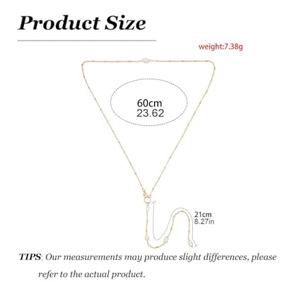 Body Chain Jewelry for Women Rhinestone Back Chain Necklace for Backless Dress Backdrop Chain Necklaces for Women - color: Back