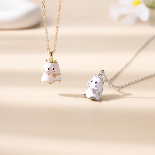 RZKING Silvery Necklace for Women, Gifts for Friend Mom Daughter Teacher - style: Ghost