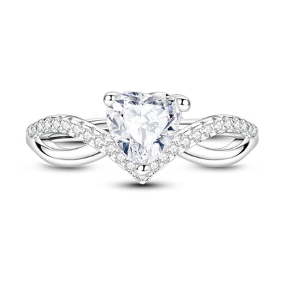 925 Sterling Silver Adjustable Rings for Women 14K Gold Plated Thumb Rings | Stackable Statement Eternity Rings Dainty Starfish Star Moon Heart Lucky Open Ring Trendy Jewelry Birthday Gifts for Ladies - color: Love zircon ring