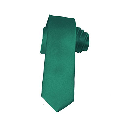 K. Alexander Skinny Ties - Multiple Solid Colors - Classic 2" width - color: Teal Green