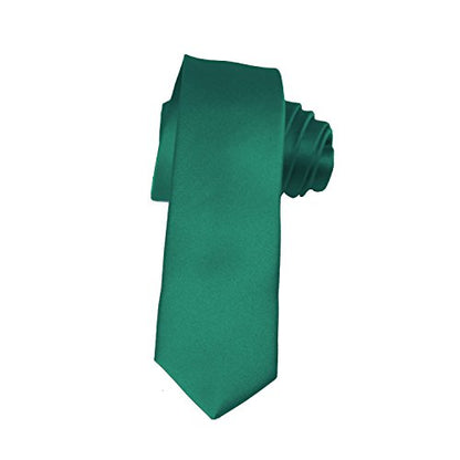 K. Alexander Skinny Ties - Multiple Solid Colors - Classic 2" width - color: Teal Green