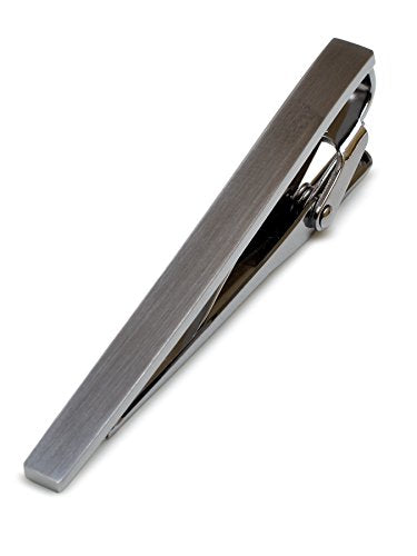 [TAVARAT] Tie Clip Tie Clips for Men Black Silver Tie Bar Tie Pin Tps-043 - style: black silver