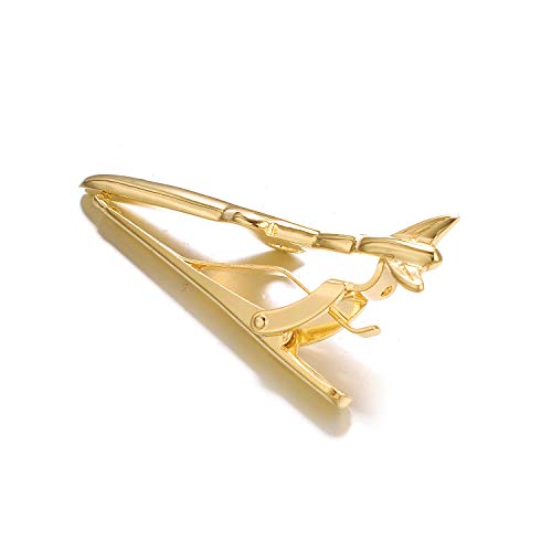 Yoursfs Unique Ship Car Tie Clips for Men Novelty Cool Transportation vehicles Tie Clip Bar Pins Men's Fashion Jewelry - style: Plane