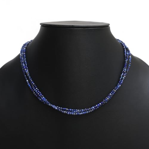 Gempires Layered Beaded Gemstone Necklace for Women, Boho Choker Birthstone | Handmade layered beaded gemstone necklace — triple-strand choker in natural stones, boho statement layering