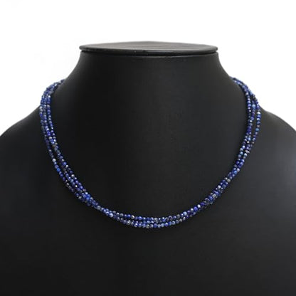 Gempires Layered Beaded Gemstone Necklace for Women, Boho Choker Birthstone | Handmade layered beaded gemstone necklace — triple-strand choker in natural stones, boho statement layering