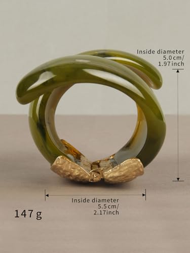 Chunky Bangle Bracelets for Women Cuff Bracelet Thick Gold Bangles Open Wide Arm Cuffs Bracelets Boho Jewelry - style: Cuff Bangle Bracelet