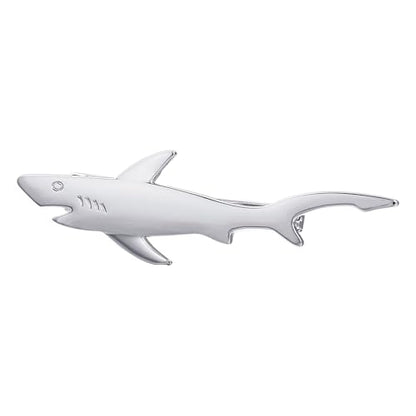 Yoursfs Novelty Marine Animals Tie Clip for Men Shark Whale Unique Cool Personalized Business Tie Bar Pin Jewelry for Valentine's Day Gifts - style: White Shark