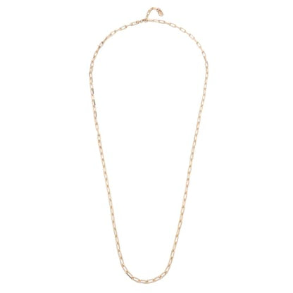 Uno de 50 Paperclip Link Chain Necklace, 34"