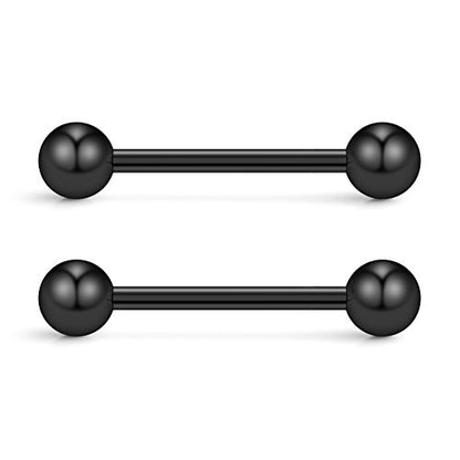 316L Stainless Steel Nipple Shield Barbell Ring Bar Body Piercing 14G - style: Mix Color(12pcs)