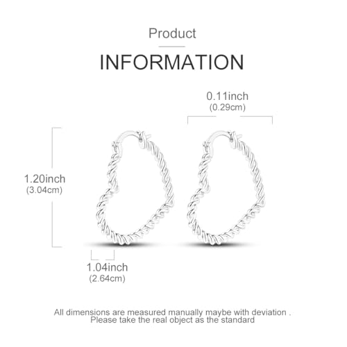 NARMO 925 Sterling Silver Earrings for Women Hypoallergenic Hoop Earrings - color: Weaving Love