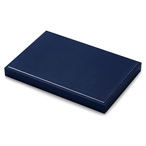 Oirlv 24-Grid Stackable Necklace Tray with Removable Inserts,Blue | 24 Necklace Sections,Removable Insert Cards,Anti-Tangle Design,Space-Saving Event Display,13.8×9.5Inch - color: Blue, size: 24 Grid Tray with Inserts