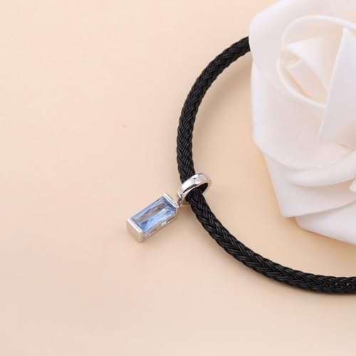 Helonley Birthstone Charms for Charms Bracelet: Birth Stone Charms | 925 Sterling Silver Birth Stone Bead Charms for Bracelets and Necklaces, Christmas Birthday Gifts for Mom and Wife - color: Mar.