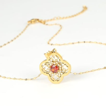 16 Inch Women's Pendant Necklace Chains - 5 Different Pendant Designs, Dainty Adjustable Chains(Gold/Silver) - color: gold5