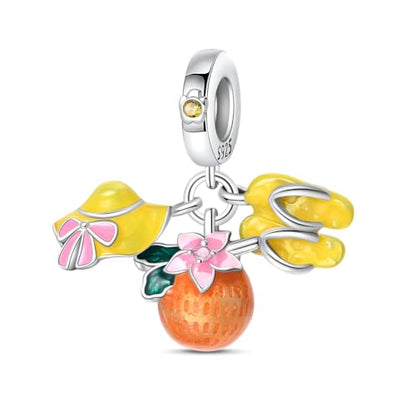 Pandach 925 Sterling Silver Charms for Bracelets and Necklaces Travel Round The World Beads Charms Relaxation Dangle Pendant,Jewelry Beads Gifts for Women - style: Beach Holiday Charms
