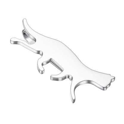 Christmas Tie Clips for Men 14k Gold Plated Silver Tie Pins with Cute Animal Deer/Lion/Dog/Cat Tie Bars Necktie Suit Tie Accessories Jewelry - style: Sliver Cat Tie Clip