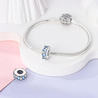 Pandach 925 sterling silver Clip Spacer Charm for Bracelet Clip Lock Stopper Bead Spacer European Openable Beads 2Pcs - style: 2-KJC1145