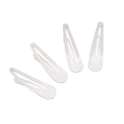 Dofash 2IN/5CM Small White Snap Hair Clips Metal Hair Barrettes Hair Grips Hair Accessories Hair White Hair Clips For Women Thin Hair - 36Count (Snow White 3 Sets) | Basic Hair Clip, Strong Hold, Non-Slip, Daily Styling, Comfortable Grip, For All Hair Typ