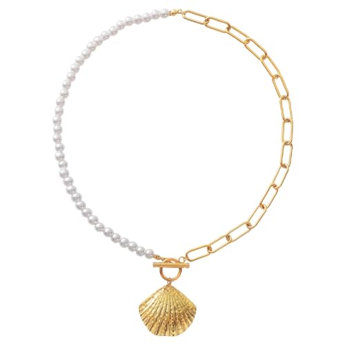 Wellike Colorful Beaded Necklaces For Women Pearl Choker Necklace 18k Gold Plated Dainty Handmade Summer Trendy Jewelry - color: KKWX1691