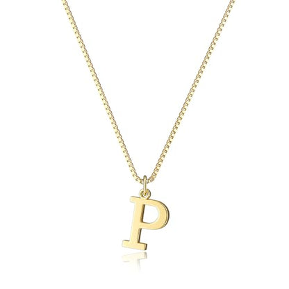 Foxgirl Gold Initial Necklaces for Women, Dainty Gold Letter Necklace Tiny A-Z Pendant Choker Necklace Trendy Cute Personalized Monogram Name Necklace Gold Jewelry Necklace for Women Gift | Tiny Letter Pendant on a Dainty Choker Chain, Personalized Everyd