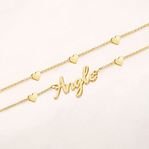 Ankle Bracelet for Women Personalized Name Anklet 18K Gold Plated Custom Dainty Anklet Bracelet Beach Jewelry for Girlfriend - color: Style 05