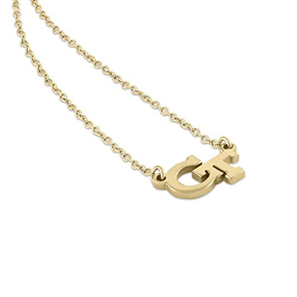 Stone Armory Georgia Tech Jewelry for Women - color: A - GT Earrings and Necklace Set (18k Gold Plated)