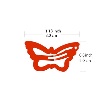 ECADY 100-Piece Metal Snap Hair Clips for Girls, Toddlers, and Kids - Perfect for Fine Hair, Thick Hair, and More - Featuring Fun Butterfly Designs