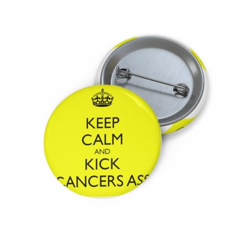 3dRose Keep calm and kick cancer’s ass Pin Button 1.25 inches