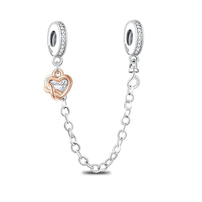 Charms for Bracelets and Necklaces Statue of Liberty CHARM and Family Clasp Safety Chain Charm Beads Charms Jewelry for Women - color: Family Clasp