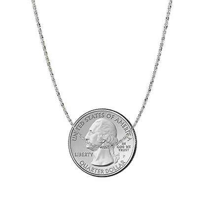 Savlano 925 Sterling Silver Solid Crisscross Roc Chain Necklace For Women - Made in Italy Comes With a Gift Box - style: 1.6MM