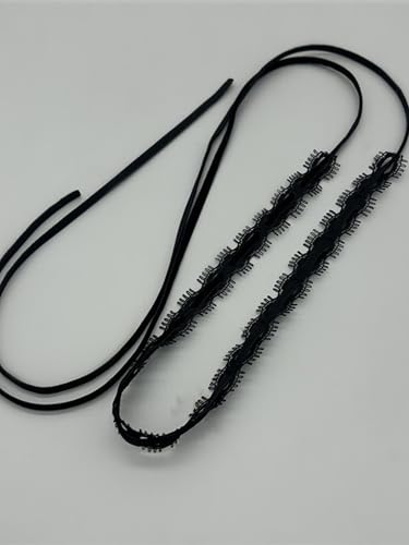 Bravace Lace Bow Choker Necklace for Women Adjustable Long Ribbon Tie Collar Elegant Black White Retro Lolita Gothic Party Neck Jewelry Romantic Lace Choker Daily Wear & Party Accessory Gift - color: Black