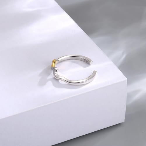 Sariel 925 Sterling Silver Toe Rings for Women Boho Adjustable Mid Finger Rings Summer Vacation Ocean Beach - color: Wave