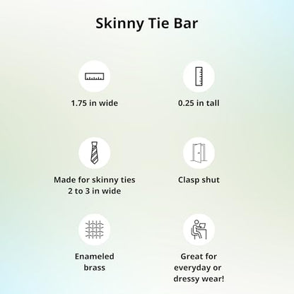 tiemart Tie Bar - style: Seafoam