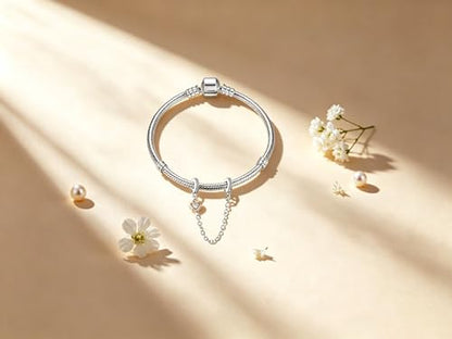 Charms for Bracelets and Necklaces Statue of Liberty CHARM and Family Clasp Safety Chain Charm Beads Charms Jewelry for Women - color: Family Clasp