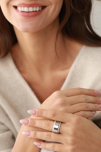 ASHINE 14K Gold Plated 5A Cubic Zirconia Half Eternity Band Ring | Stackable Engagement Ring for Women | Dainty Diamond-Inspired Womens Wedding Jewelry - color: White Gold-Half-Eternity