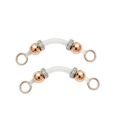Nipple Covers for Women Lingerie Charm Painless Trinket Delicate Adornment Body Accent Non Pierced Rings - color: Rose Gold