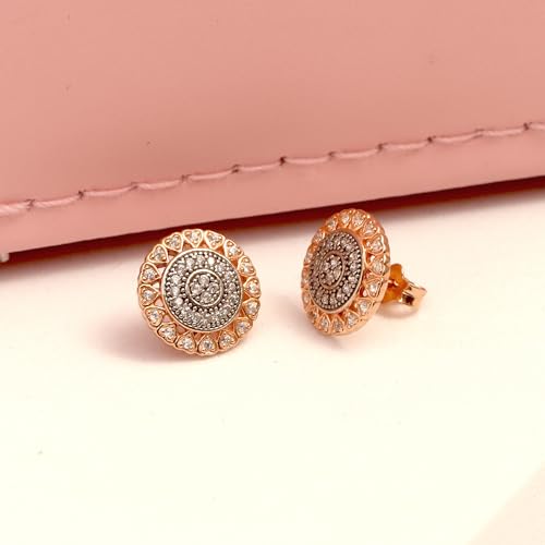 LeCalla 925 Sterling Silver Heart Stud Earrings Jewelry Lightweight Love Heart Shaped Earring for Women Valentines Day Gifts for Her - color: CZ Heart