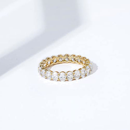 Amazon Essentials 14K Gold Plated Cubic Zirconia Stackable Statement Ring - color: Yellow Gold, size: 10