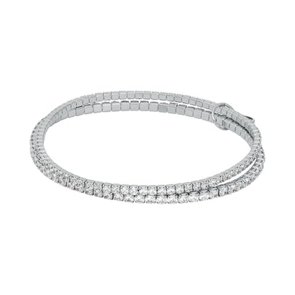 Michael Kors Silver-Tone Bracelet for Women; Bracelets; Jewelry for Women - color: Silver Stretch