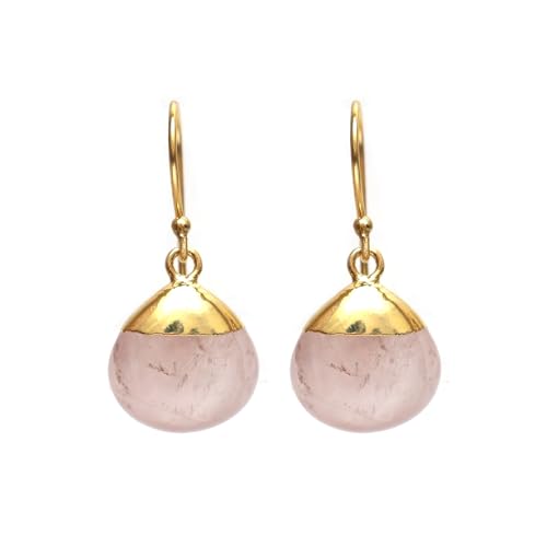 Gempires Gemstone Teardrop Dangle Earrings for Women, Boho Birthstone | Handmade natural gemstone teardrop dangle earrings — choose from 20+ stones and birthstones, boho pear drops on 14k gold.