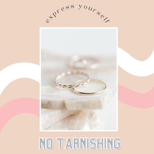 Harmony Braided Stacking Ring | Gold Statement Ring | Gold-Filled for Women | Simple and Elegant | Minimalist Jewelry | Waterproof Everyday Wear | Stacking Ring | Handmade