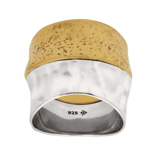 Silpada 'Rain or Shine' Textured Ring in Sterling Silver and Brass