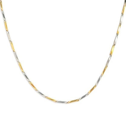 Jean Beau Gold Choker Necklace for Women, Simple 18K Gold Plated Adjustable Link Chain Prom Jewelry Gifts - color: Gas